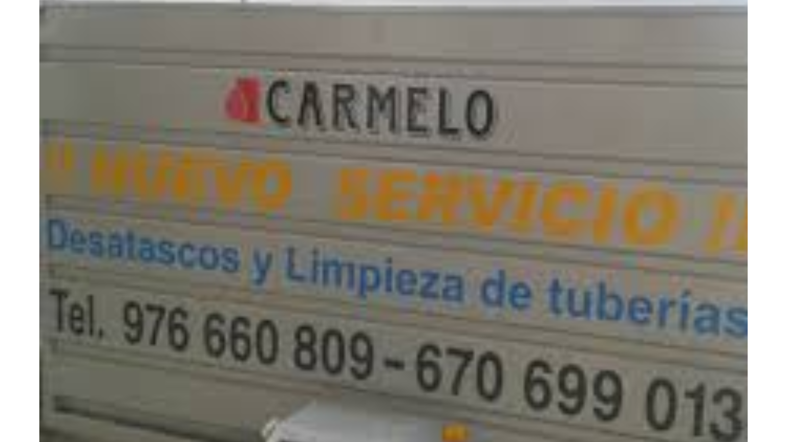 FONTANERIA CARMELO 
Nuevo servicio de Desatasco y limpieza de tuberías.