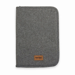 PORTA DOCUMENTOS GRANDE BASIC GRIS