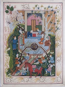 PINTURA INDIA SOBRE SEDA S-27