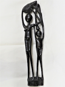 ABSTRACTO MAKONDE EN MADERA DE ÉBANO