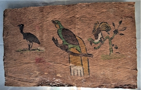 PINTURA EN CORTEZA DE ÁRBOL 1