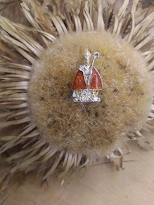 Colgante San Fermín  en Oro , Esmalte y diamante