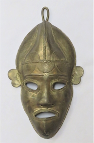 MÁSCARA DE BRONCE DE BENIN.