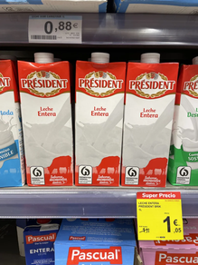 Superprecio · Leche entera Président