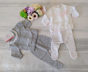 Conjunto Polaina Tricotado 2 piezas