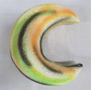 MEDIA LUNA PEQUEÑA. PLANETAS FOSFORESCENTES SORGIN.