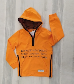 SUDADERA NARANJA TRYBEYOND
