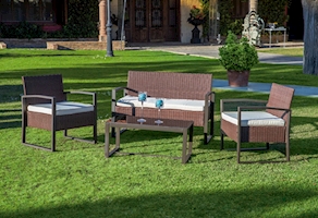 CONJUNTO ACERO RATAN OAHU