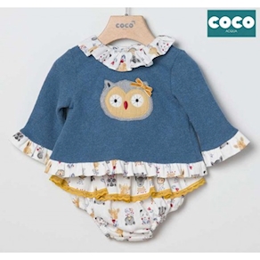 Conjunto bebé niña Búho