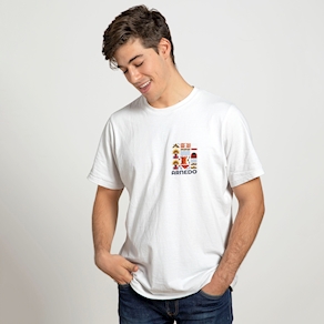 Camiseta Arnedo unisex logo pecho blanca