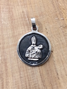 Medalla de San Fermín pequeña en Plata