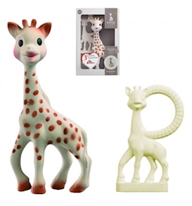 Set Sophie la Girafe + anillo de dentición en su caja de regalo