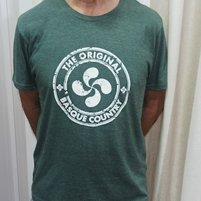 Camiseta lauburu redondo verde