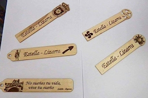 Marcapáginas de madera