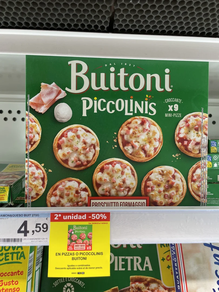 2ª unidad -50% · Piccolinis Buitoni